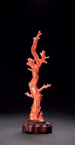 珍贵的红珊瑚雕刻艺术品(四)- 中国风
